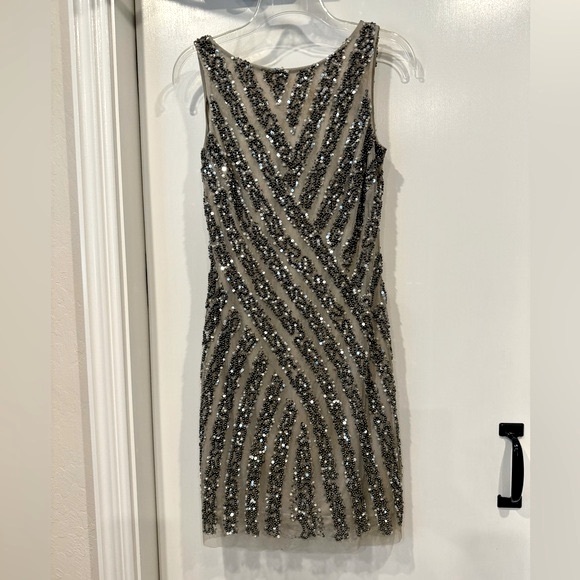 Adrianna Papell Dresses & Skirts - Adrianna Papell Black Sequin Sleeveless Mini Dress